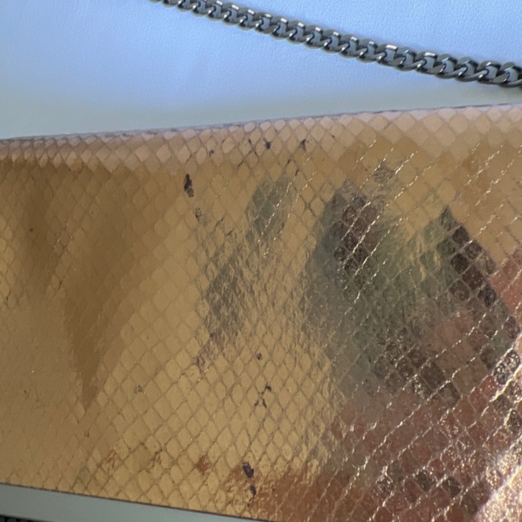 BCBG MaxAzria Copper and Black Clutch w/ Chain Strap - Picture 6 of 7